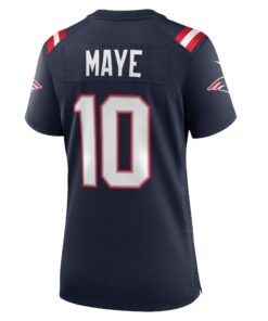 Women's New England Patriots Drake Maye Nike Navy Player Game Jersey