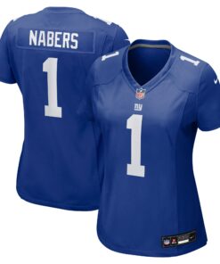 Women's New York Giants Malik Nabers Nike Royal Game Jersey