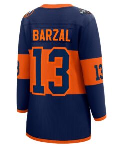 Women's New York Islanders Mathew Barzal Fanatics Navy 2024 NHL Stadium Series Breakaway Player Jersey