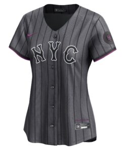 Women's New York Mets Nike Graphite 2024 City Connect Limited Player Jersey