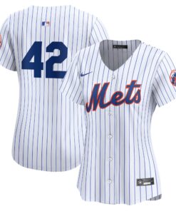 Women's New York Mets Nike White 2024 Jackie Robinson Day Home Limited Jersey