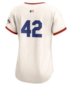 Women's San Francisco Giants Nike Cream 2024 Jackie Robinson Day Home Limited Jersey