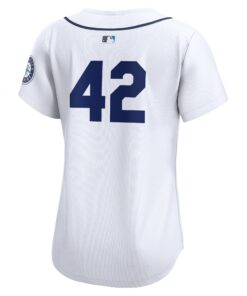 Women's Seattle Mariners Nike White 2024 Jackie Robinson Day Home Limited Jersey