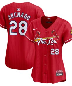 Women's St. Louis Cardinals Nolan Arenado Nike Red 2024 City Connect Limited Player Jersey