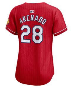 Women's St. Louis Cardinals Nolan Arenado Nike Red 2024 City Connect Limited Player Jersey