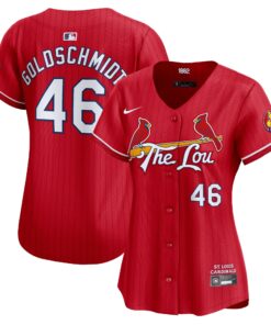 Women's St. Louis Cardinals Paul Goldschmidt Nike Red 2024 City Connect Limited Player Jersey