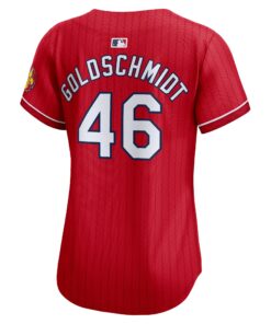 Women's St. Louis Cardinals Paul Goldschmidt Nike Red 2024 City Connect Limited Player Jersey
