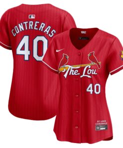 Women's St. Louis Cardinals Willson Contreras Nike Red 2024 City Connect Limited Player Jersey