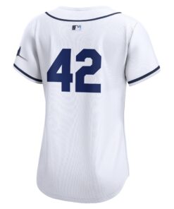Women's Tampa Bay Rays Nike White 2024 Jackie Robinson Day Home Limited Jersey