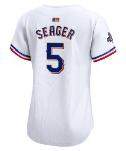Women's Texas Rangers Corey Seager Nike White 2024 Gold Collection Limited Player Jersey