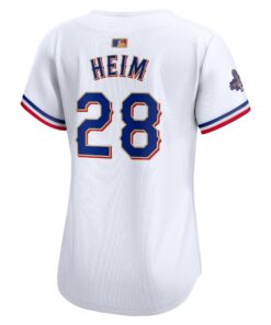 Women's Texas Rangers Jonah Heim Nike White 2024 Gold Collection Limited Player Jersey