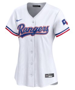 Women's Texas Rangers Nike White 2024 Jackie Robinson Day Home Limited Jersey