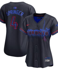 Women's Toronto Blue Jays George Springer Nike Navy 2024 City Connect Limited Player Jersey