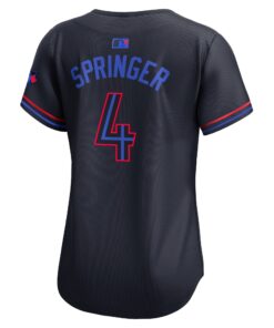 Women's Toronto Blue Jays George Springer Nike Navy 2024 City Connect Limited Player Jersey