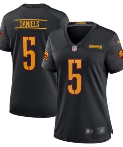 Women's Washington Commanders Jayden Daniels Nike Black Alternate Game Player Jersey
