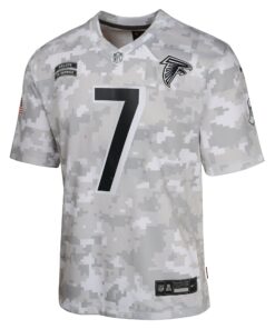 Youth Atlanta Falcons Bijan Robinson Nike Arctic Camo 2024 Salute to Service Game Jersey