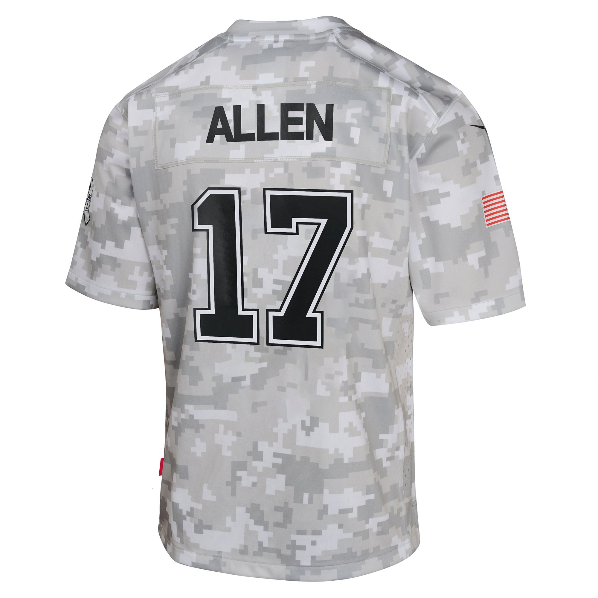 Youth Buffalo Bills Josh Allen Nike Arctic Camo 2024 Salute to Service Game Jersey