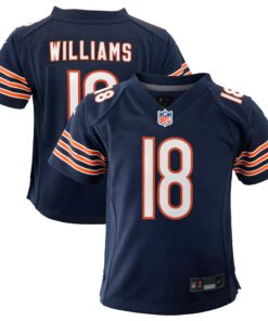 Youth Chicago Bears Caleb Williams Nike Navy Player Game Jersey