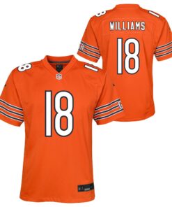 Youth Chicago Bears Caleb Williams Nike Orange Alternate Game Jersey
