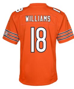 Youth Chicago Bears Caleb Williams Nike Orange Alternate Game Jersey