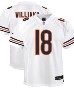 Youth Chicago Bears Caleb Williams Nike White White Game Jersey
