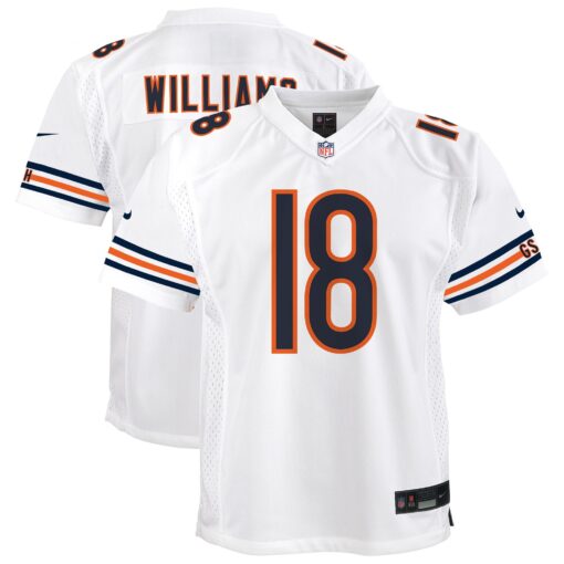 Youth Chicago Bears Caleb Williams Nike White White Game Jersey