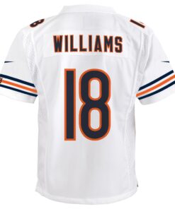 Youth Chicago Bears Caleb Williams Nike White White Game Jersey