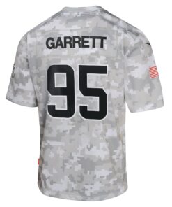 Youth Cleveland Browns Myles Garrett Nike Arctic Camo 2024 Salute to Service Game Jersey