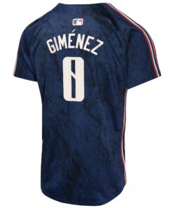 Youth Cleveland Guardians Andres Gimenez Nike Navy 2024 City Connect Limited Jersey