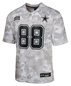 Youth Dallas Cowboys CeeDee Lamb Nike Arctic Camo 2024 Salute to Service Game Jersey