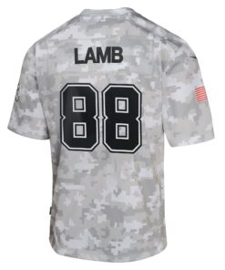 Youth Dallas Cowboys CeeDee Lamb Nike Arctic Camo 2024 Salute to Service Game Jersey