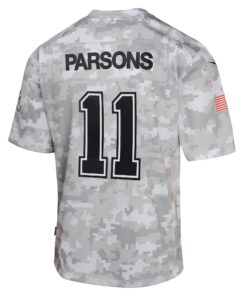 Youth Dallas Cowboys Micah Parsons Nike Arctic Camo 2024 Salute to Service Game Jersey