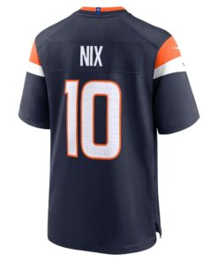 Youth Denver Broncos Bo Nix Nike Navy Alternate Game Jersey