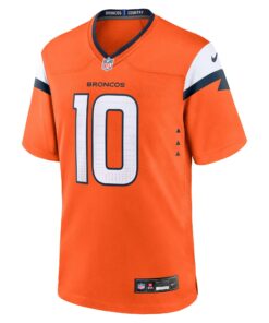 Youth Denver Broncos Bo Nix Nike Orange Team Game Jersey