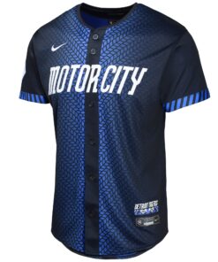 Youth Detroit Tigers Javier Baez Nike Navy 2024 City Connect Limited Jersey