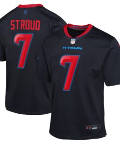Youth Houston Texans C.J. Stroud Nike Navy 2nd Alternate Game Jersey