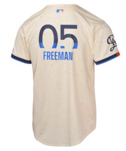 Youth Los Angeles Dodgers Freddie Freeman Nike Cream 2024 City Connect Limited Player Jersey