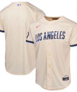 Youth Los Angeles Dodgers Nike Cream 2024 City Connect Limited Jersey