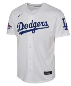 Youth Los Angeles Dodgers Nike White 2024 World Series Champions Home Limited Jersey