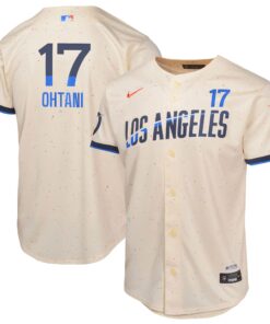 Youth Los Angeles Dodgers Shohei Ohtani Nike Cream 2024 City Connect Limited Player Jersey
