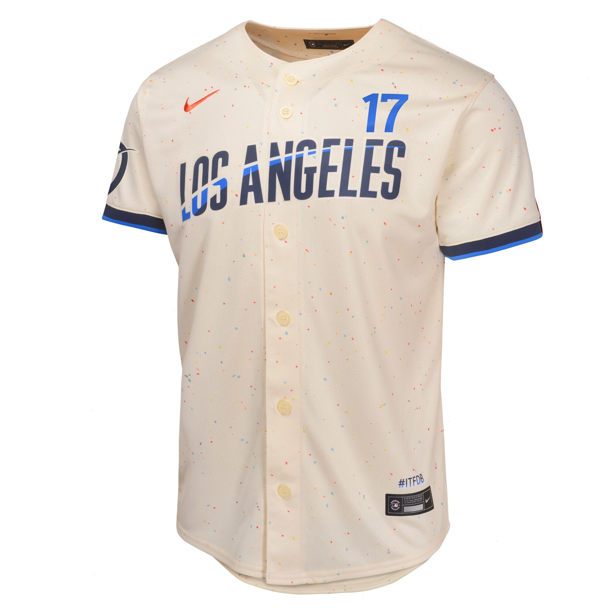 Youth Los Angeles Dodgers Shohei Ohtani Nike Cream 2024 City Connect Limited Player Jersey