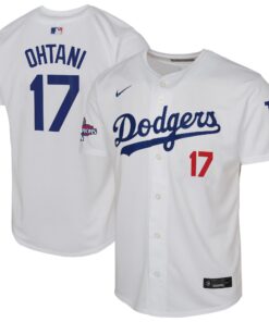 Youth Los Angeles Dodgers Shohei Ohtani Nike White 2024 World Series Champions Limited Player Jersey