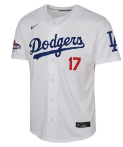 Youth Los Angeles Dodgers Shohei Ohtani Nike White 2024 World Series Champions Limited Player Jersey