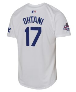 Youth Los Angeles Dodgers Shohei Ohtani Nike White 2024 World Series Champions Limited Player Jersey