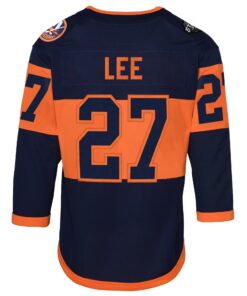 Youth New York Islanders Anders Lee Navy 2024 NHL Stadium Series Premier Player Jersey