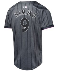 Youth New York Mets Brandon Nimmo Nike Graphite 2024 City Connect Limited Player Jersey