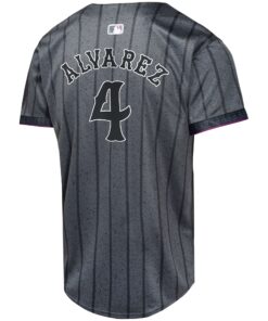 Youth New York Mets Francisco Alvarez Nike Graphite 2024 City Connect Limited Player Jersey
