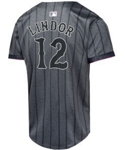 Youth New York Mets Francisco Lindor Nike Graphite 2024 City Connect Limited Player Jersey