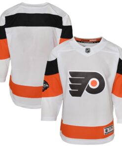 Youth Philadelphia Flyers White 2024 NHL Stadium Series Premier Jersey