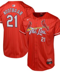 Youth St. Louis Cardinals Lars Nootbaar Nike Red 2024 City Connect Limited Player Jersey